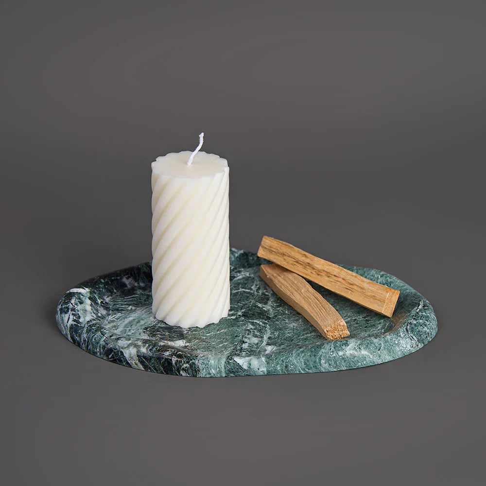 Marble Tray for Candle Jewelry Ring by Afralia™ - Luxury Trinket Dish for Home Decor