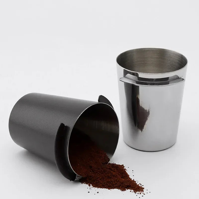 Afralia™ Stainless Steel Coffee Dosing Cup for Espresso Machine - 51/53/58mm - Coffeeware