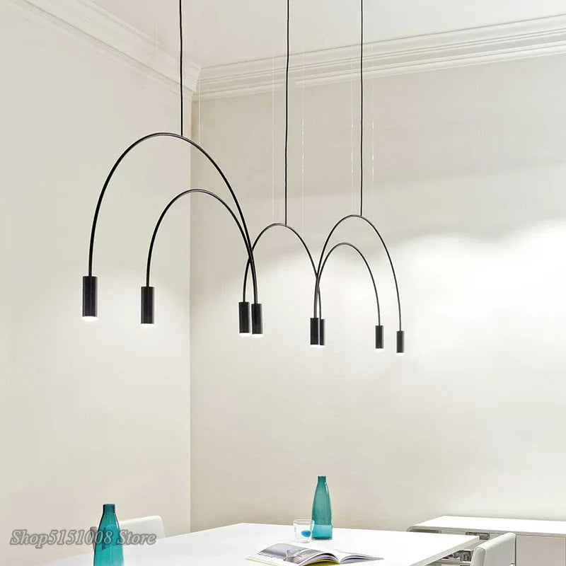 Afralia™ Postmodern Spot Chandelier Pendant Lighting for Restaurant Living Room Bedroom