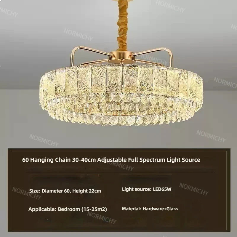 Afralia™ Luxury Crystal Pendant Light for High-End Atmosphere