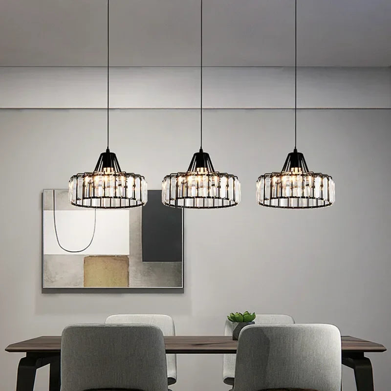 Afralia™ Modern Nordic Glass Chandelier for Kitchen Island Dining Room Lighting Fixtures