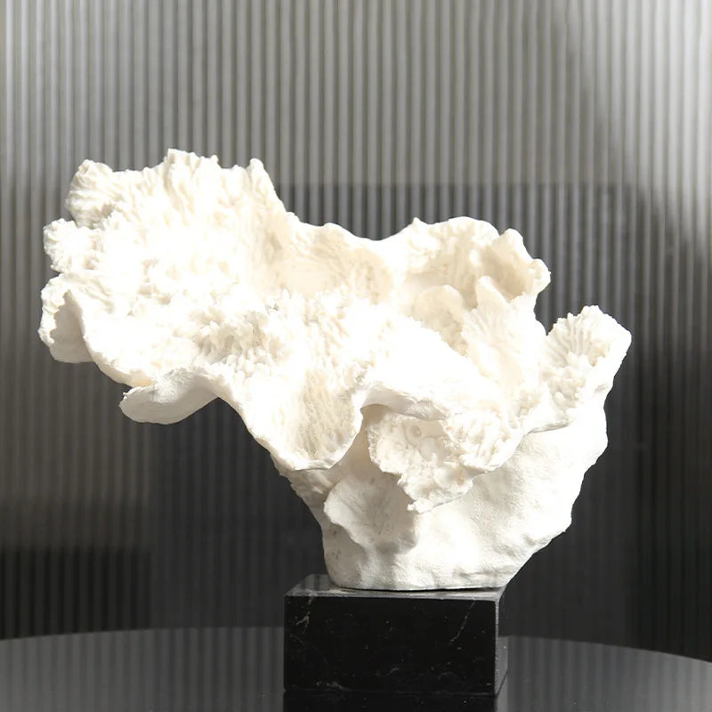 Afralia™ Coral Tree Resin Sculpture Home Decor Figurine & Handicrafts