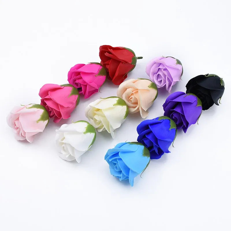 Afralia™ Teddy Bear Roses Soap Flower Bathing Petals Set