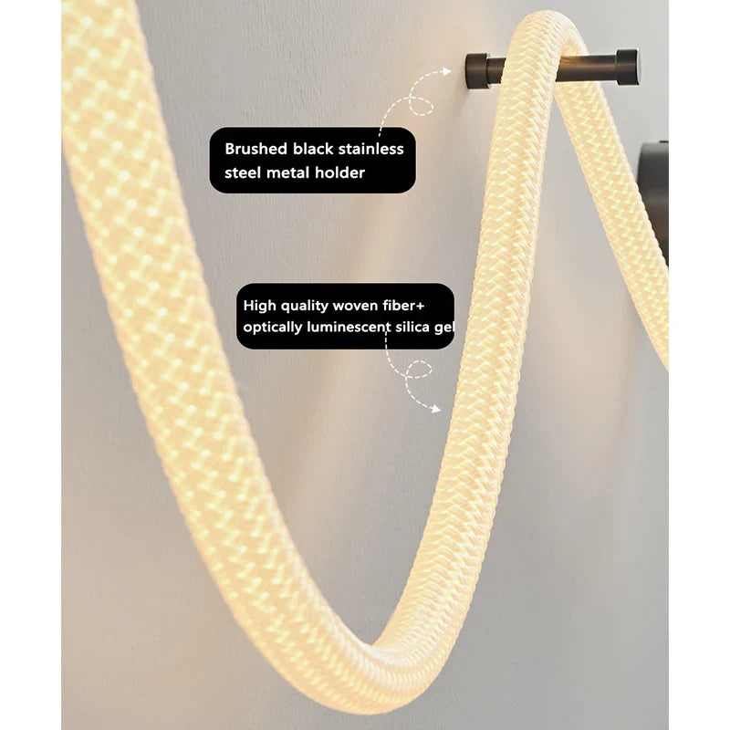 Afralia™ Nordic Fiber Woven Wall Lamp for Modern Living Spaces