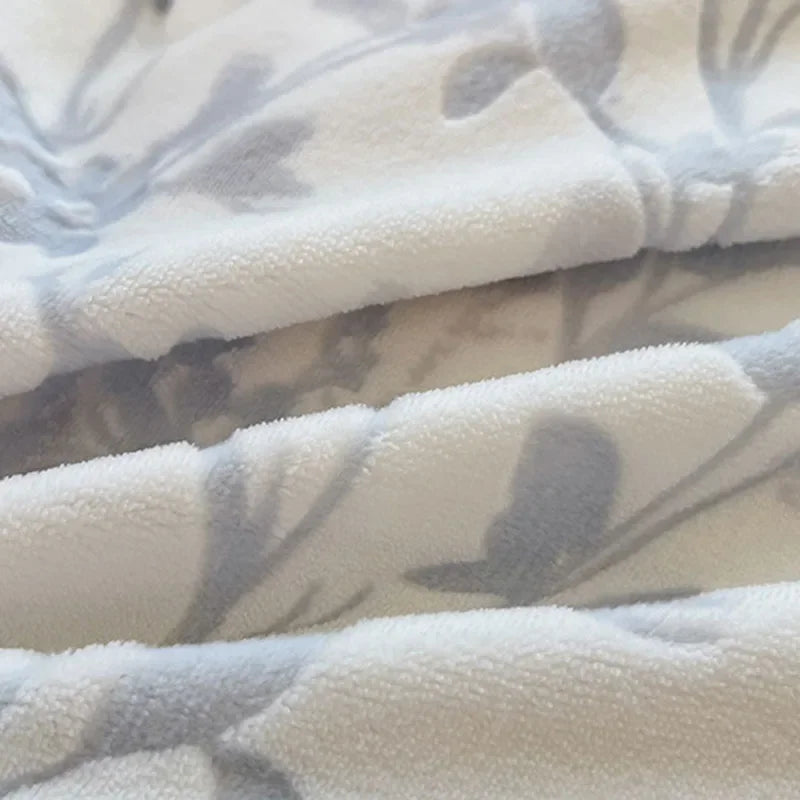 Afralia™ Plush Milk Velvet Bedding Set for Double Bedsheet Duvet Cover, Winter Warm Comforter