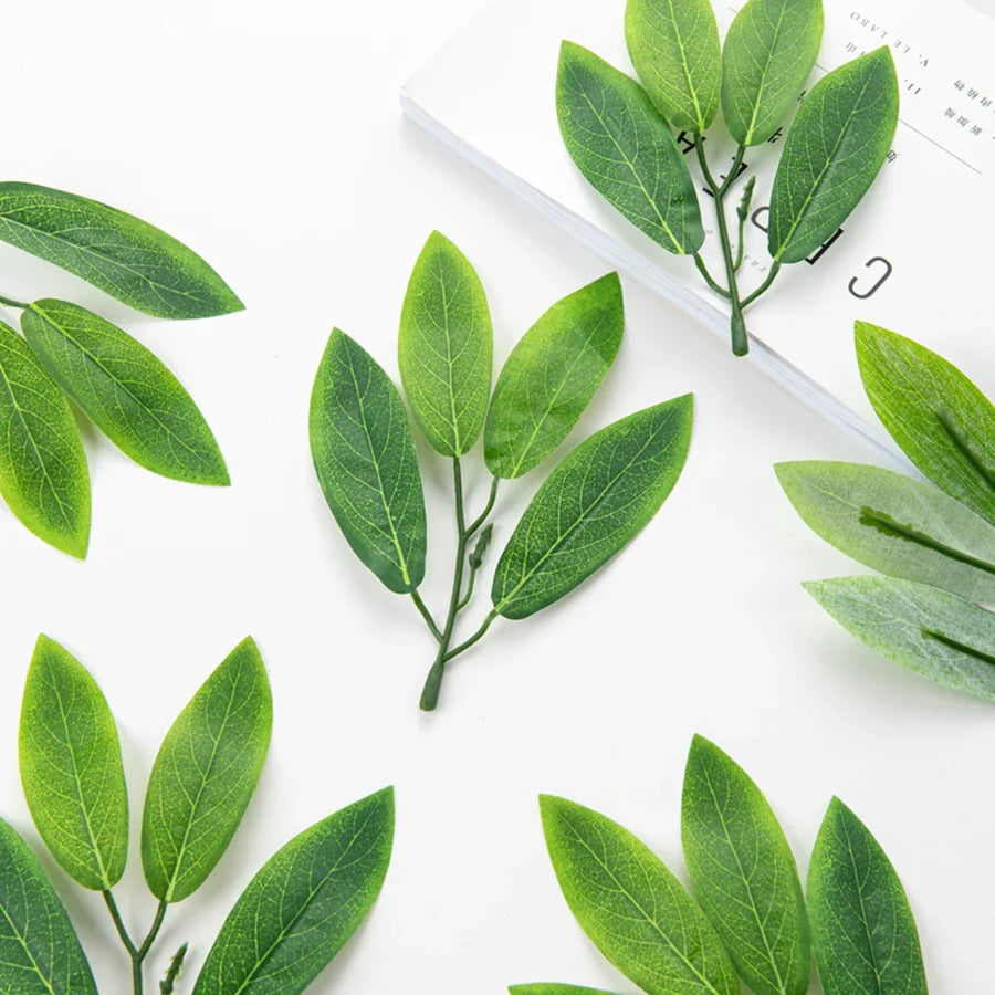 Afralia™ Silk 4Leaf Fake Plants for Wedding Party DIY Crafts Photography Props Home Decor