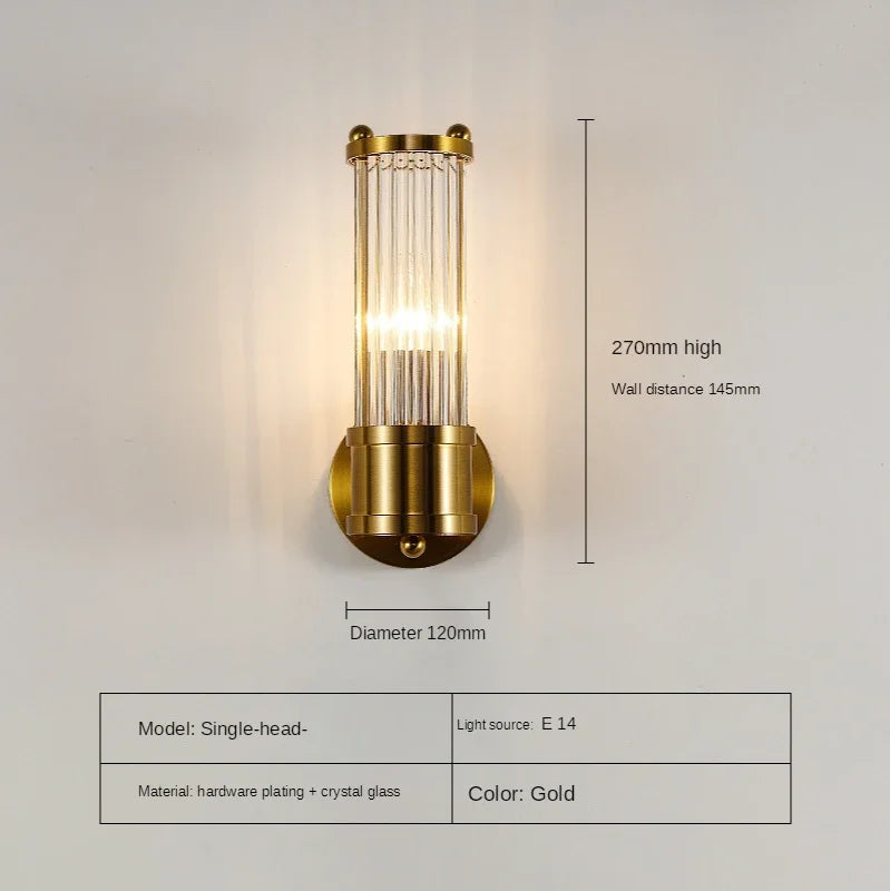 Afralia™ Crystal LED Wall Lights: Modern Luxury Decor for Kitchen, Living Room, Bedroom, Hallway