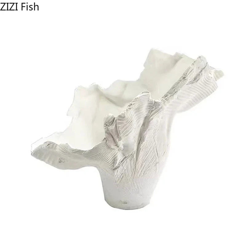 Afralia™ Irregular Shape Vase: Abstract Desk Decoration for Aesthetic Room Decor