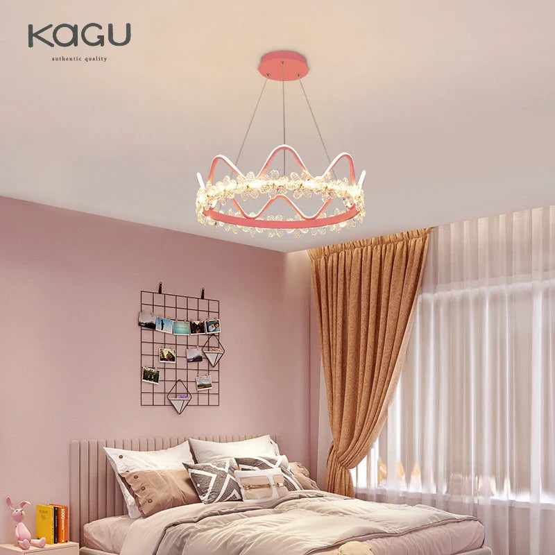 Afralia™ Crystal Flower Ring Chandelier for Modern Living and Bedroom