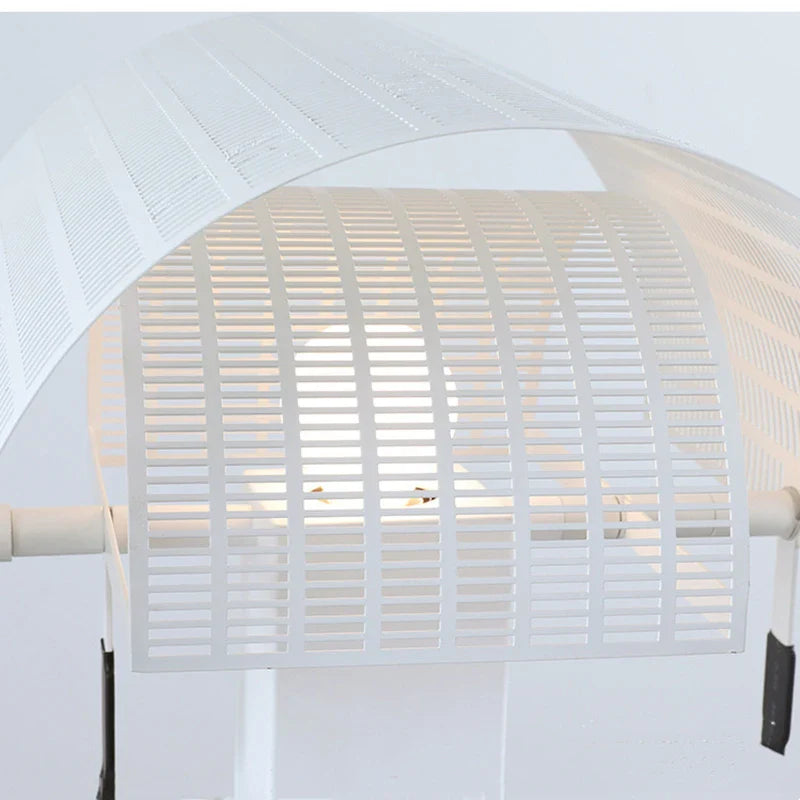 Afralia™ Modern Stripe Grid LED Table Lamp Black White for Bedroom Living Room