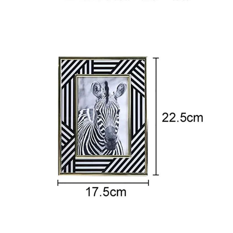 Zebra Texture Photo Frames by Afralia™ - Modern Decor for Wedding Gifts