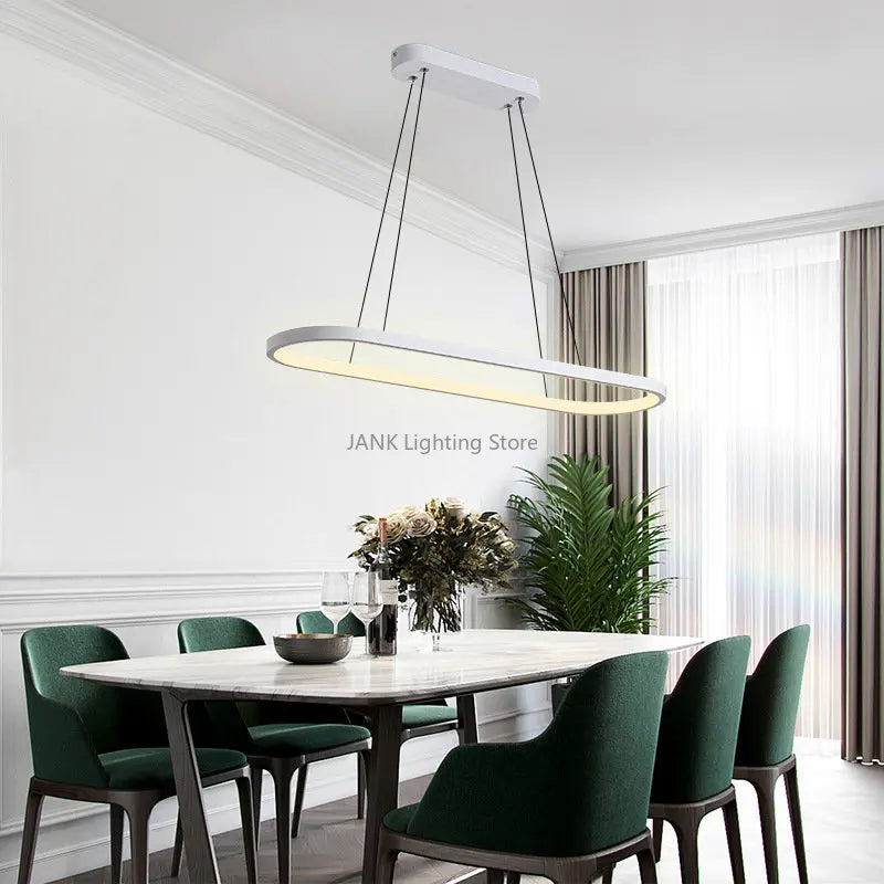 Afralia™ Nordic Circular LED Pendant Lights Chandelier for Modern Dining Room Décor