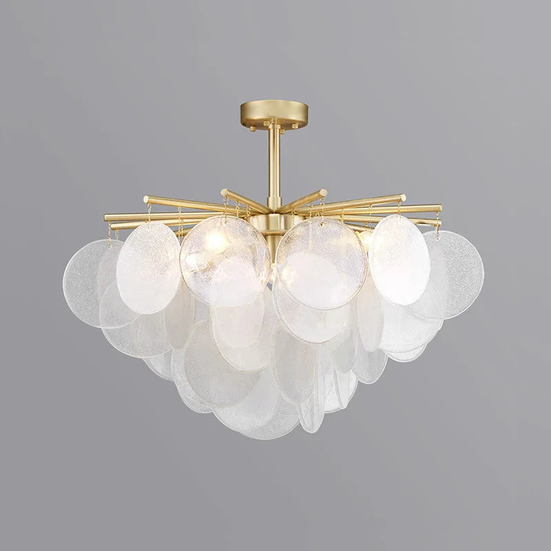 Afralia™ Nordic Glass Ceiling Chandelier for Luxury Home Decor