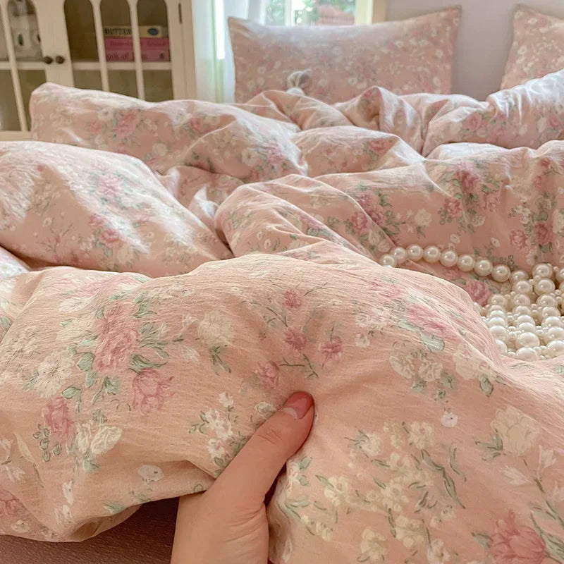 Afralia™ Double Layer Yarn Bedspread Set King/Queen Breathable Comfortable Bedding