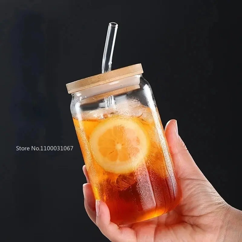 Afralia™ Glass Straw Cup - Elegant Japanese Style Milk Coffee Tea Wedding Gift