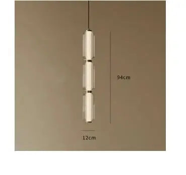 Afralia™ Postmodern Glass Pendant Lamp for Bedroom Study Living Room