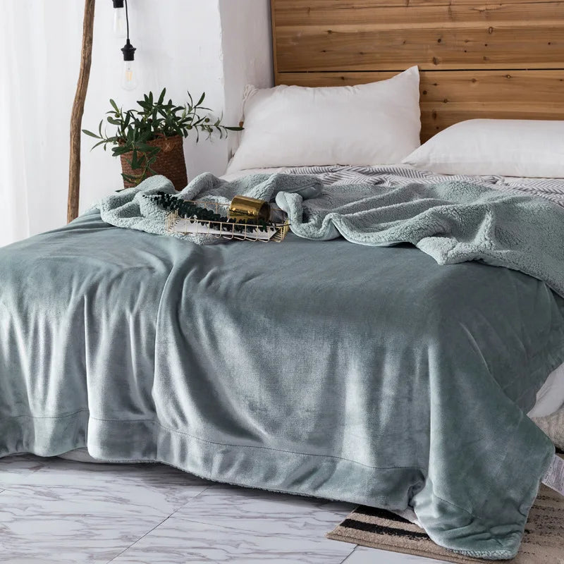 Afralia™ Cozy Plush Blanket: Soft, Warm, Lightweight for Bedroom & Sofa All Seasons