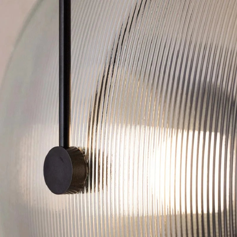 Afralia™ Nordic Modern Glass LED Wall Lamp for Bedroom, Living Room, and Staircase