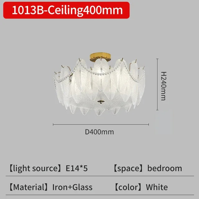 Afralia™ Crystal Feather Chandelier: Luxury Pendant for Home Decor & Designer Ceiling Fixture