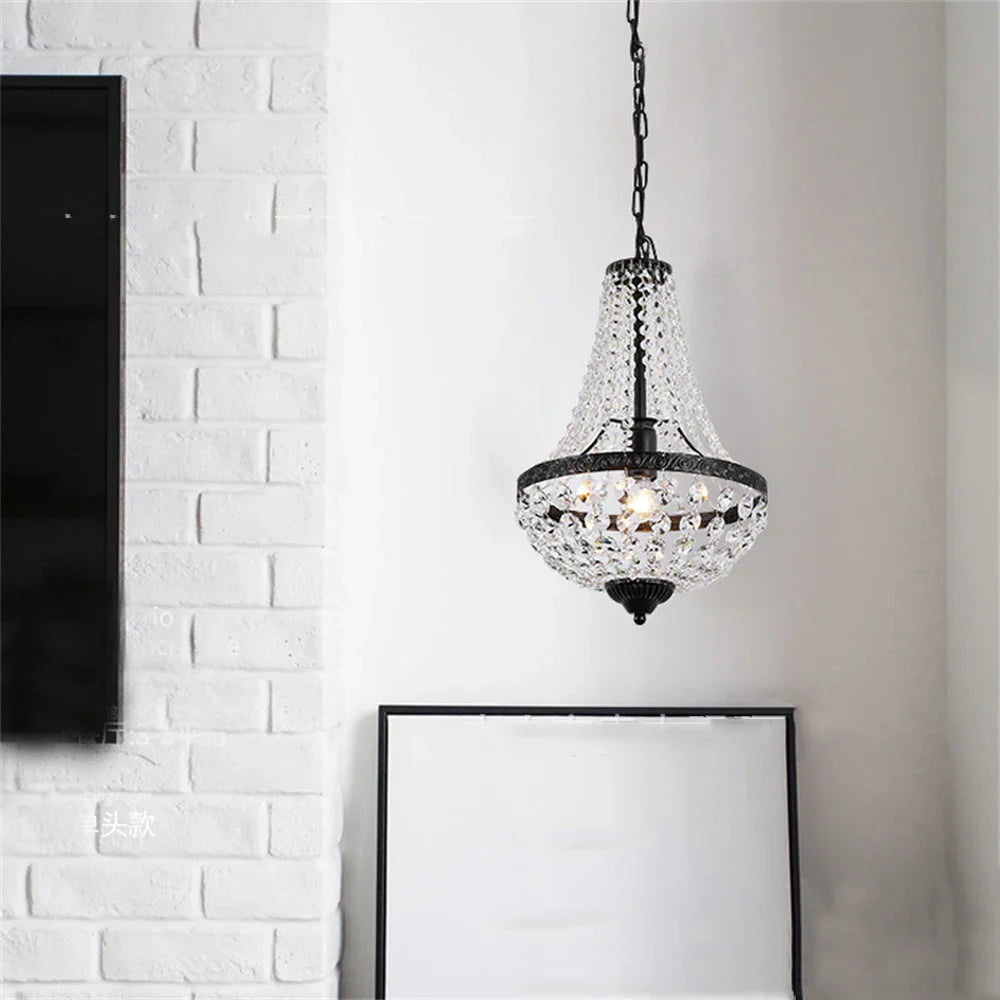 Afralia™ Crystal Chandelier Pendant Lamp for Dining Room and Living Room