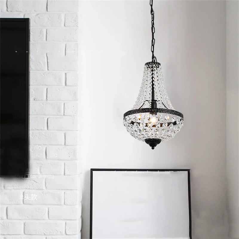 Afralia™ Crystal Chandelier Pendant Lamp for Dining Room and Living Room