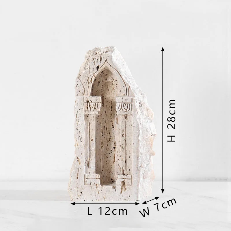 Afralia™ Handmade Marble Medieval Sculptures and Ancient Greek Roman Temple Statue
