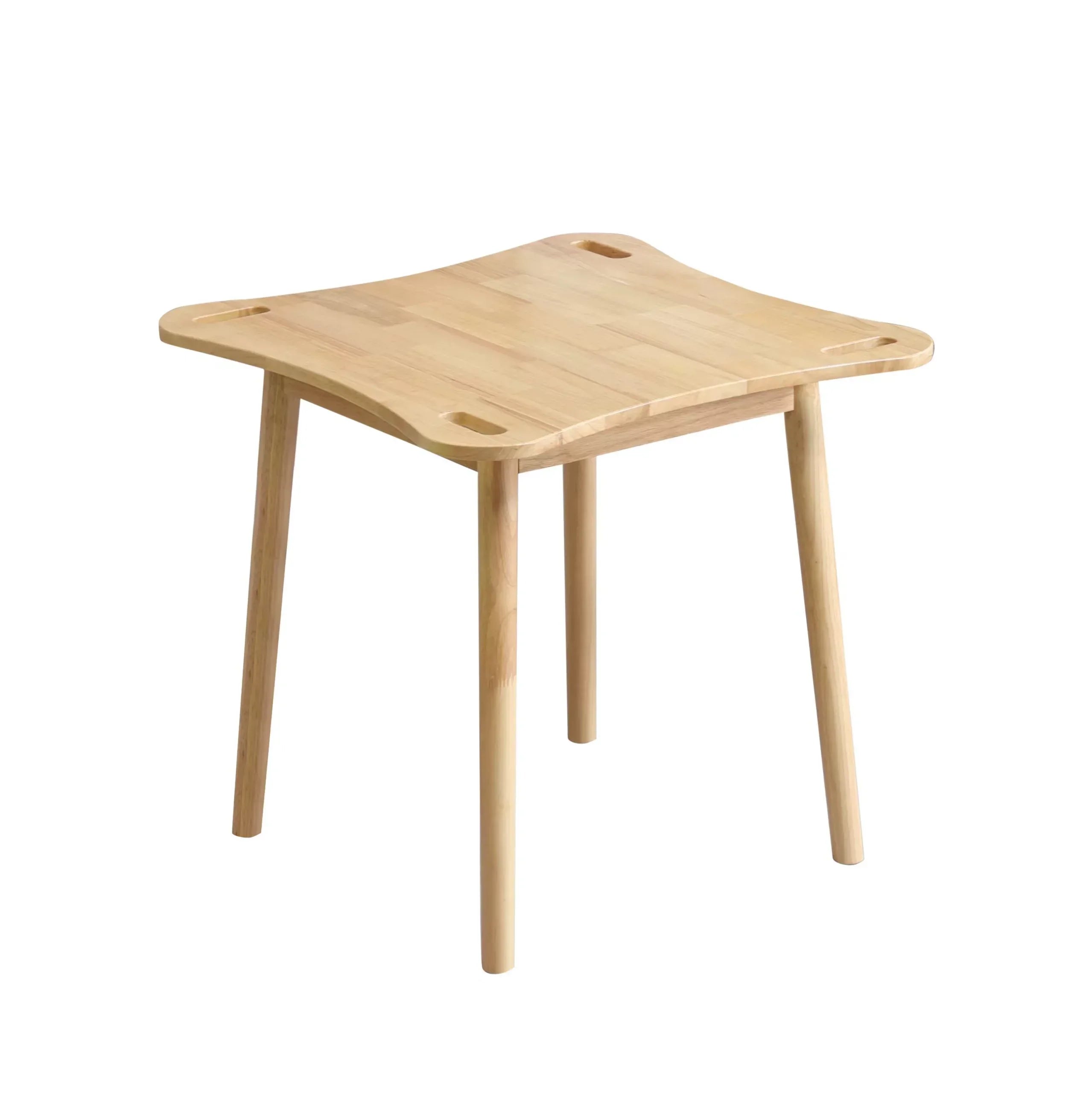 Afralia™ Solid Wood Dining Table Chairs Set - Apartment Furniture Leisure Dining Chairs