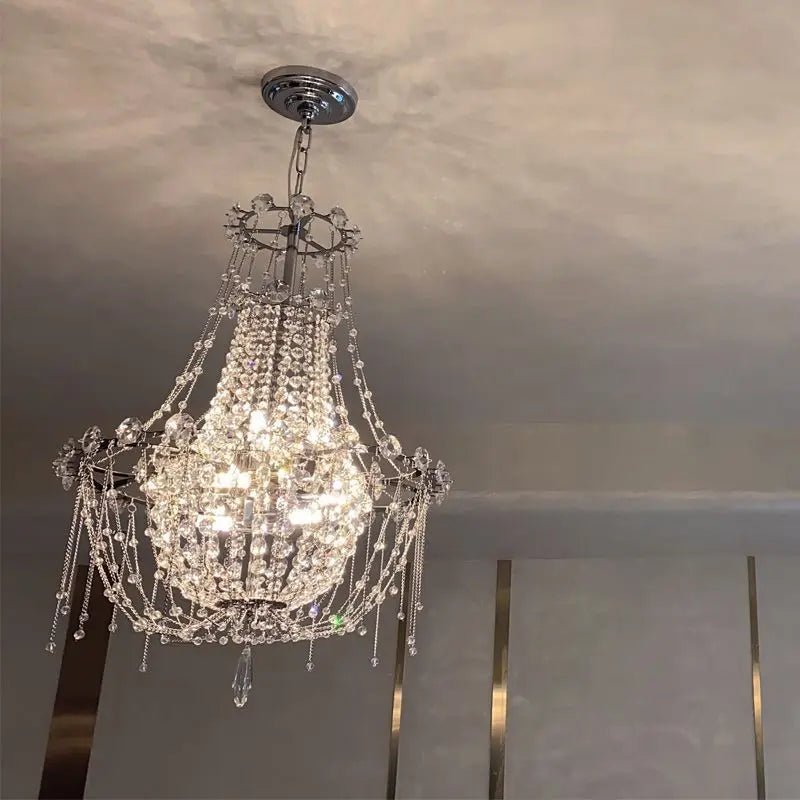 Afralia™ Postmodern Crystal Chandelier for Luxurious Living Room, Restaurant, Bedroom, and Hotel Lighting
