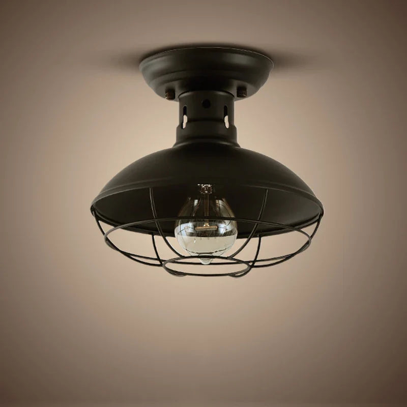 Afralia™ Vintage Industrial Ceiling Light for Bedroom Foyer Stair Corridor Balcony