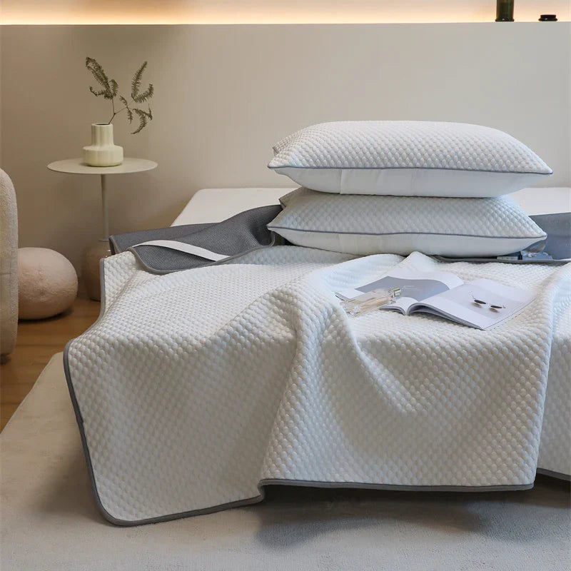 Afralia™ Ice Bean Cooling Mat & Pillowcase Set - Premium Bed Cooling Technology