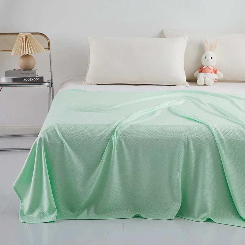 Afralia™ Bamboo Fiber Summer Quilt - Lightweight & Breathable Diamond Grid Blanket