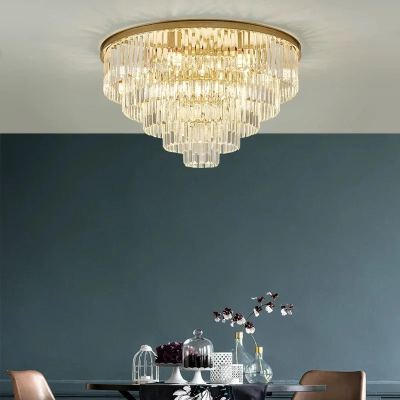 Afralia™ Retro Glass Tube Pendant LED Ceiling Lamp Home Decor