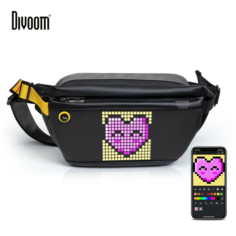 Afralia™ Pixel Art Sling Bag: Waterproof, Spacious, Ideal for Outdoor Sports.