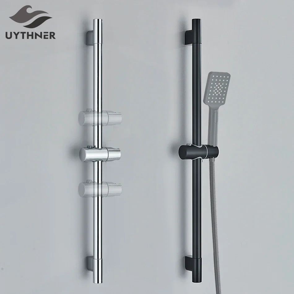 Afralia™ Shower Slide Bar 60cm Extension Hand Shower Head Rail Wall Mount Adjuster