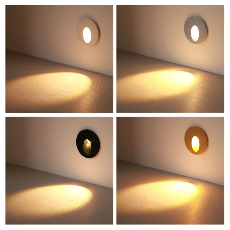 Afralia™ Round Wall Sconce Night Light for Stair Step Corridor Indoor Lighting