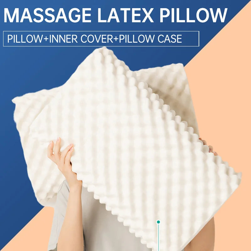 Afralia™ Latex Massage Pillow for Sleeping - Orthopedic Memory Foam Pillow