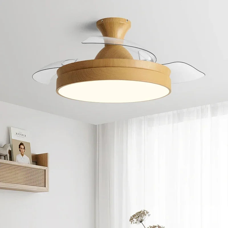 Afralia™ DC Motor Ceiling Fan Light with Control for Bedroom, Living Room & Restaurant.