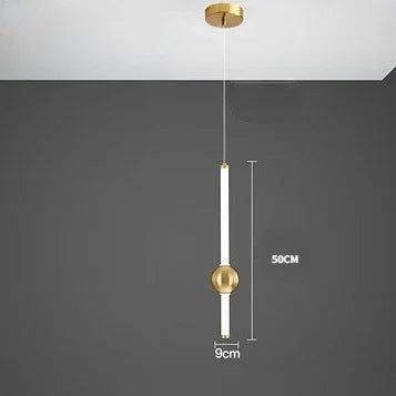 Afralia™ Glass Rod Pendant Light - Modern Long Hanging Lamp for Living Room, Bedroom & Shop