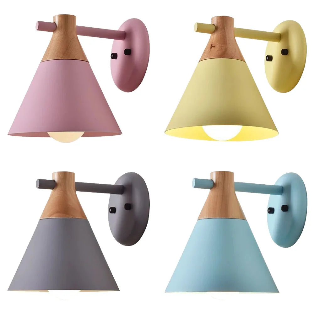 Afralia™ Nordic Iron Art Wall Sconce Shade with E27 Base for Modern Living Spaces