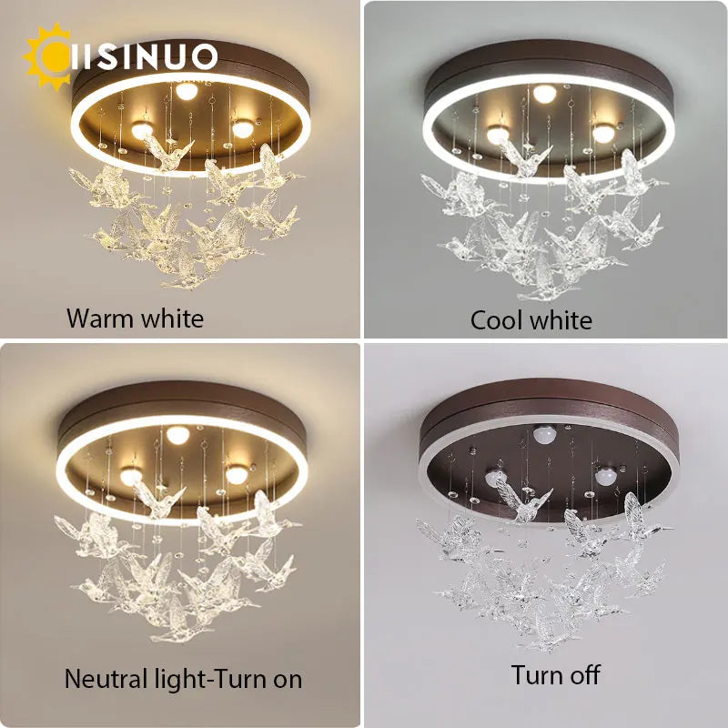 Afralia™ Dancing Girl LED Chandelier: Modern Kids Room Light, Cartoon Ceiling Lamp