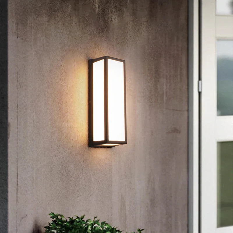 Afralia™ LED Radar Induction Wall Lamp for Hotel Garden, Modern Balcony Lights