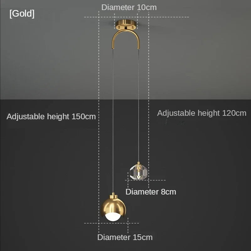 Afralia™ LED Pendant Lights: Luxury Bedroom & Living Room Decor Lamp