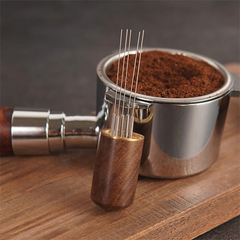 Afralia™ Stainless Steel Coffee Tamper Espresso Stirrer Distributor WDT Tool