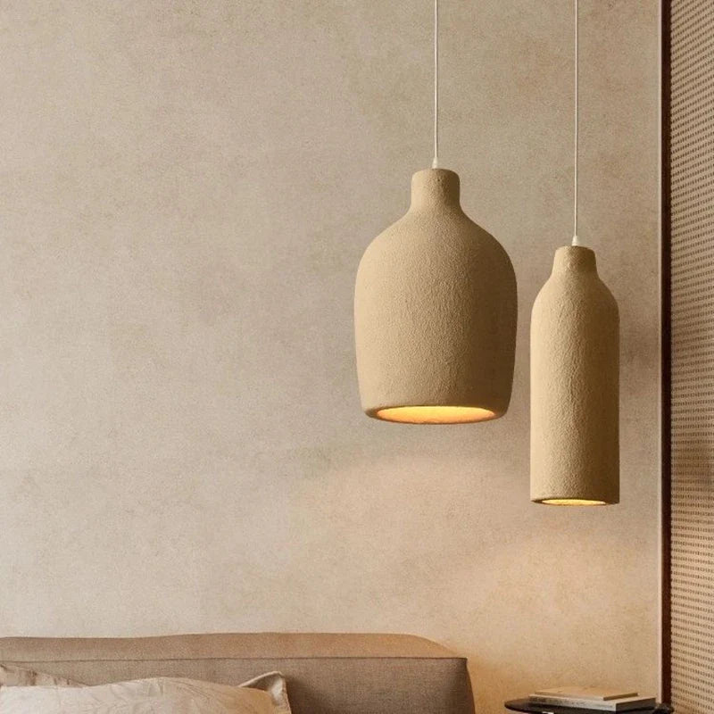 Afralia™ Wabi Sabi LED Pendant Light: Stylish Chandelier for Dining Room, Coffee Bar, Parlor