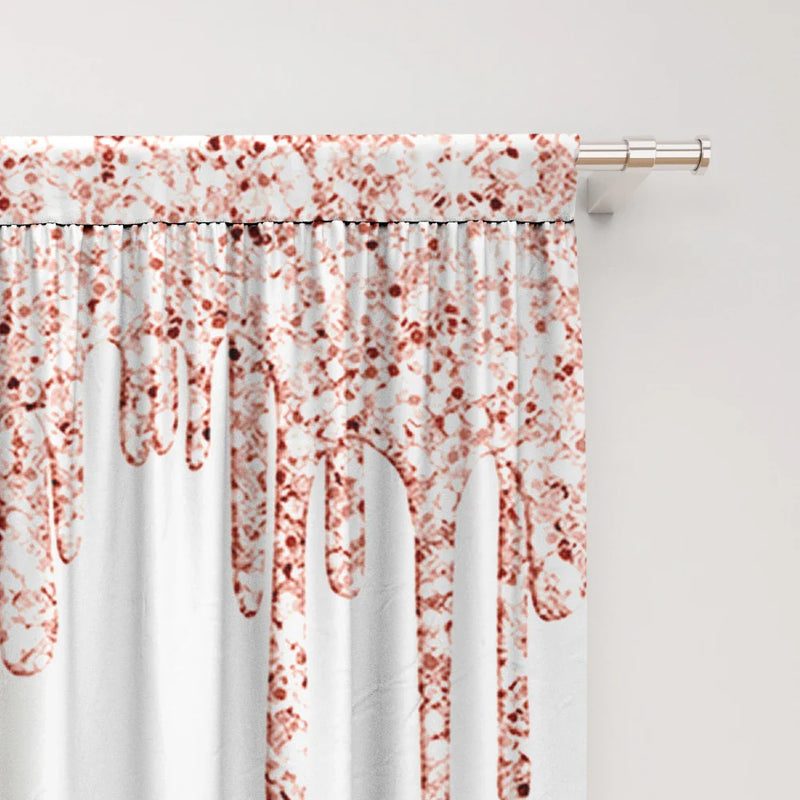 Afralia™ Waterfall Beach & Sea View Printed Curtain Set with Rod Pocket