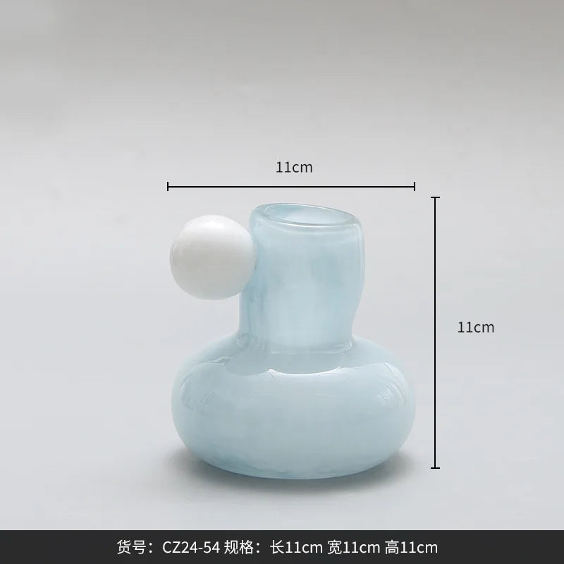 Afralia™ Cute Glass Ball Candle Holder Home Decor Aromatherapy Candelabrum