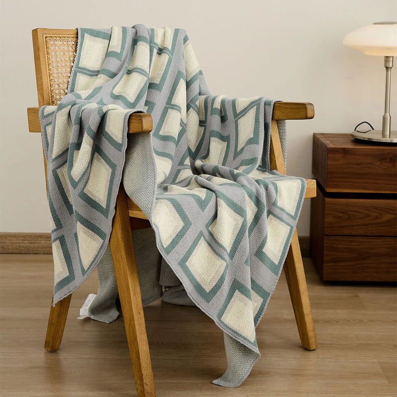 Afralia™ Plaid Blanket - Modern Chic Design for Sofa, Bed, and Car Decor