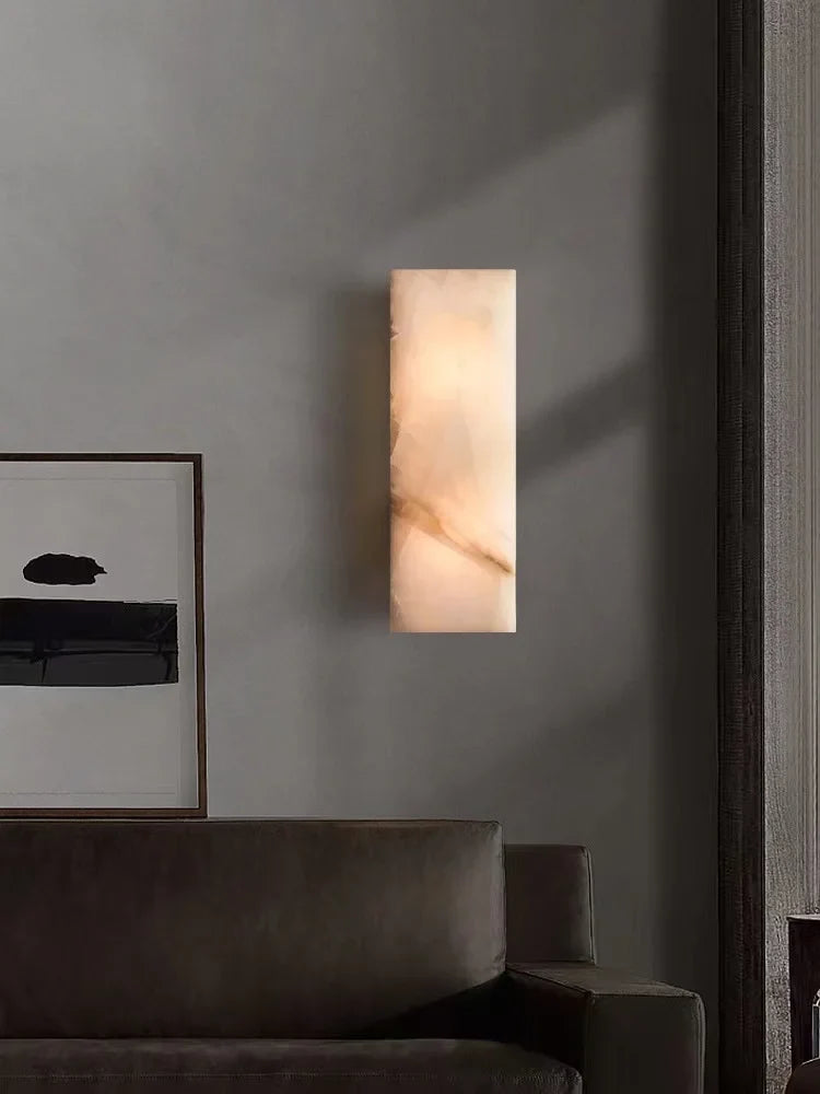 Afralia™ Outdoor Marble LED Wall Sconce - IP65 Waterproof American Design
