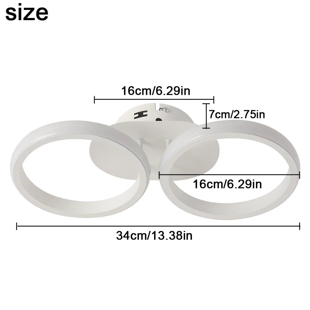 Afralia™ Acrylic LED Ceiling Lamp: Modern Nordic Chandelier for Living Dining Room & Aisle