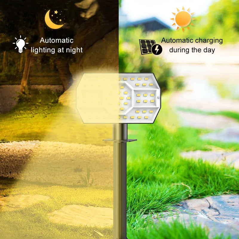 Afralia™ Solar Landscape Spotlights 2-in-1 Solar Security Lights